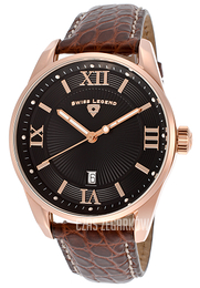 Swiss Legend Bellezza Czarny/Skóra Ø42 mm SL-22012-RG-01-ABR02C