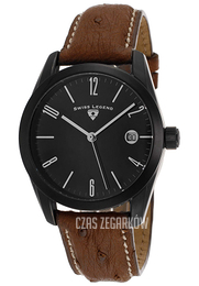 Swiss Legend Peninsula Czarny/Skóra Ø39 mm SL-22038-BB-01-DA02C
