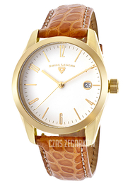 Swiss Legend Peninsula Biały/Skóra Ø39 mm SL-22038-YG-02-ABR31C