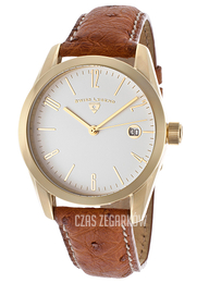 Swiss Legend Peninsula Biały/Skóra Ø38 mm SL-22038-YG-02-DA03C