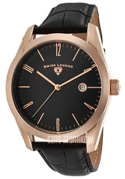 Swiss Legend Peninsula Czarny/Skóra Ø44 mm SL-22044-RG-01