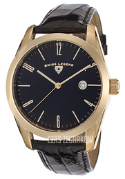 Swiss Legend Peninsula Czarny/Skóra Ø44 mm SL-22044-YG-01-AAR01M