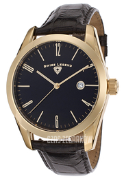 Swiss Legend Peninsula Czarny/Skóra Ø44 mm SL-22044-YG-01-ABR01C