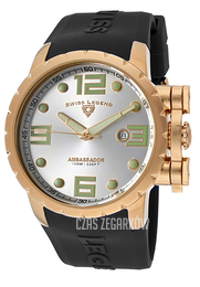 Swiss Legend Ambassador Srebrny/Guma Ø47 mm SL-30021-RG-02S
