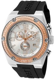 Swiss Legend Throttle Srebrny/Guma Ø46 mm SL-30025-02S-RB