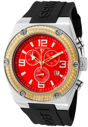 Swiss Legend Throttle Czerwony/Guma Ø46 mm SL-30025-05-GB