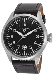 Swiss Legend Pioneer Czarny/Skóra Ø46 mm SL-30331-01-SA