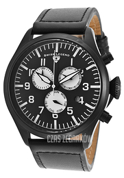 Swiss Legend Pioneer Czarny/Skóra Ø47 mm SL-30332-BB-01-WA