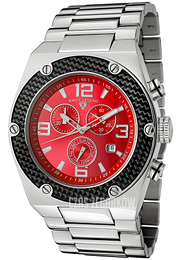 Swiss Legend Throttle Czerwony/Stal Ø46 mm SL-40025-55