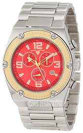 Swiss Legend Throttle Czerwony/Stal Ø46 mm SL-40025P-55-GB