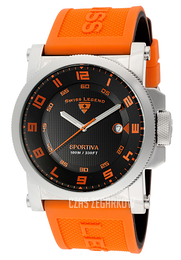 Swiss Legend Sportiva Czarny/Guma Ø45 mm SL-40030-01-OAS