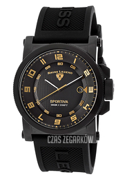 Swiss Legend Sportiva Czarny/Guma Ø45 mm SL-40030-BB-01-GA