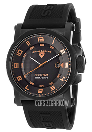 Swiss Legend Sportiva Czarny/Guma Ø45 mm SL-40030-BB-01-RA