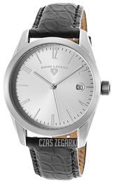 Swiss Legend Peninsula Srebrny/Skóra Ø38 mm SL-SL-22038-02S-ABR01M