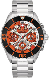 Swiss Military Hanowa Hanowa Pomarańczowy/Stal Ø44 mm 05-5342.04.079SET