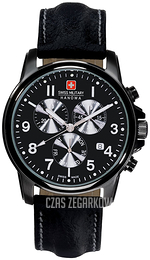 Swiss Military Sport Czarny/Skóra Ø39 mm 06-4142.1.13.007