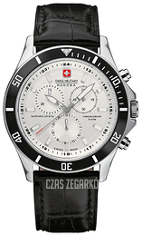 Swiss Military Sport Srebrny/Skóra Ø42 mm 06-4183.04.001.07