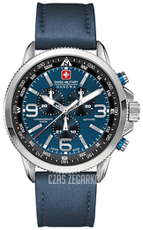 Swiss Military Sport Niebieski/Skóra Ø46 mm 06-4224.04.003