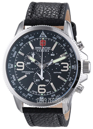 Swiss Military Sport Czarny/Skóra Ø46 mm 06-4224.04.007