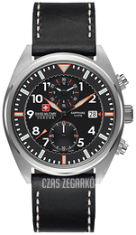 Swiss Military Sport Czarny/Skóra Ø43 mm 06-4227.04.007