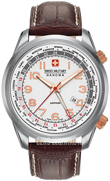 Swiss Military Dress Srebrny/Skóra Ø44 mm 06-4293.04.001