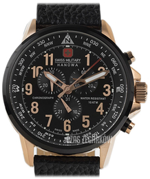 Swiss Military Sport Czarny/Skóra Ø46 mm 06-4297.09.007