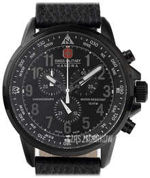 Swiss Military Sport Czarny/Skóra Ø46 mm 06-4297.13.007