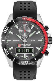Swiss Military Sport Szary/Guma Ø44 mm 06-4298.3.04.009