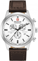Swiss Military Hanowa Biały/Skóra Ø44 mm 06-4308.04.001