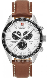 Swiss Military Hanowa Biały/Skóra Ø42 mm 06-4314.04.001