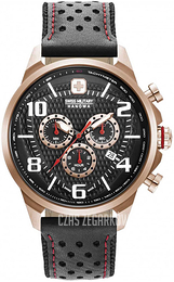 Swiss Military Hanowa Czarny/Skóra Ø45 mm 06-4328.09.007