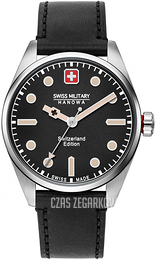 Swiss Military Hanowa Czarny/Skóra Ø42 mm 06-4345.04.007