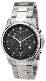 Swiss Military Sport Czarny/Stal Ø39 mm 06-5010.04.007