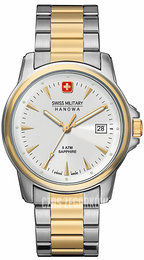 Swiss Military Recruit Biały/Stal w odcieniu złota Ø39 mm 06-5044.1.55.001