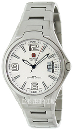 Swiss Military Dress Biały/Stal Ø42 mm 06-5167.7.04.001