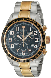 Swiss Military Sport Czarny/Stal w odcieniu złota Ø45 mm 06-5197.12.007