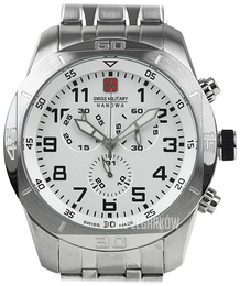 Swiss Military Sport Biały/Stal Ø45 mm 06-5265.04.001.07