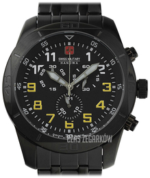 Swiss Military Sport Czarny/Stal Ø45 mm 06-5265.13.007.11