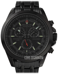 Swiss Military Sport Czarny/Stal Ø43 mm 06-5271.13.007