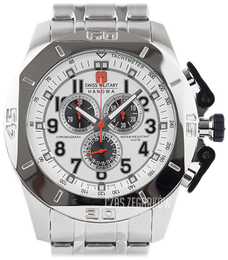 Swiss Military Sport Srebrny/Stal Ø50 mm 06-5295.04.001