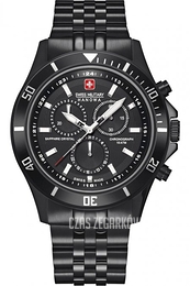 Swiss Military Flagship Chrono II Czarny/Stal Ø42 mm 06-5331.13.007