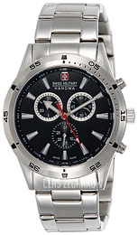 Swiss Military Sport Czarny/Stal Ø42 mm 06-8041.04.007