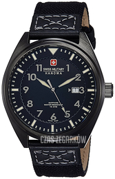 Swiss Military Dress Czarny/Tkanina Ø43 mm 6-4258.30.007