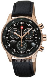 Swiss Military Chrono Czarny/Skóra Ø41 mm SM30052.06