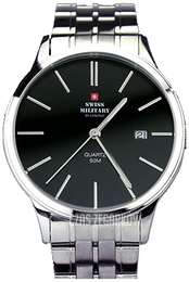 Swiss Military Chrono Czarny/Stal Ø42 mm SM32043.01