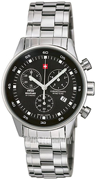 Swiss Military Chrono Czarny/Stal Ø36 mm SM34005.01