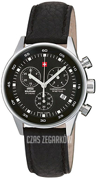 Swiss Military Chrono Czarny/Skóra Ø36 mm SM34005.03
