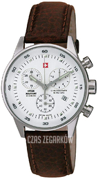 Swiss Military by Chrono Chrono Biały/Skóra Ø36 mm SM34005.04