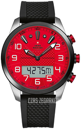 Swiss Military Chrono Czerwony/Guma Ø45 mm SM34061.02