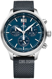 Swiss Military Chrono Niebieski/Skóra Ø48 mm SM34064.03